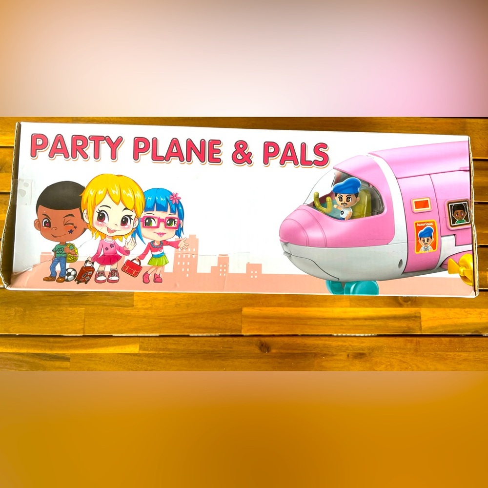 iPlay, iLearn Airplane Dollhouse Playset for Girls 3-5, Kids Pretend Play Dol...